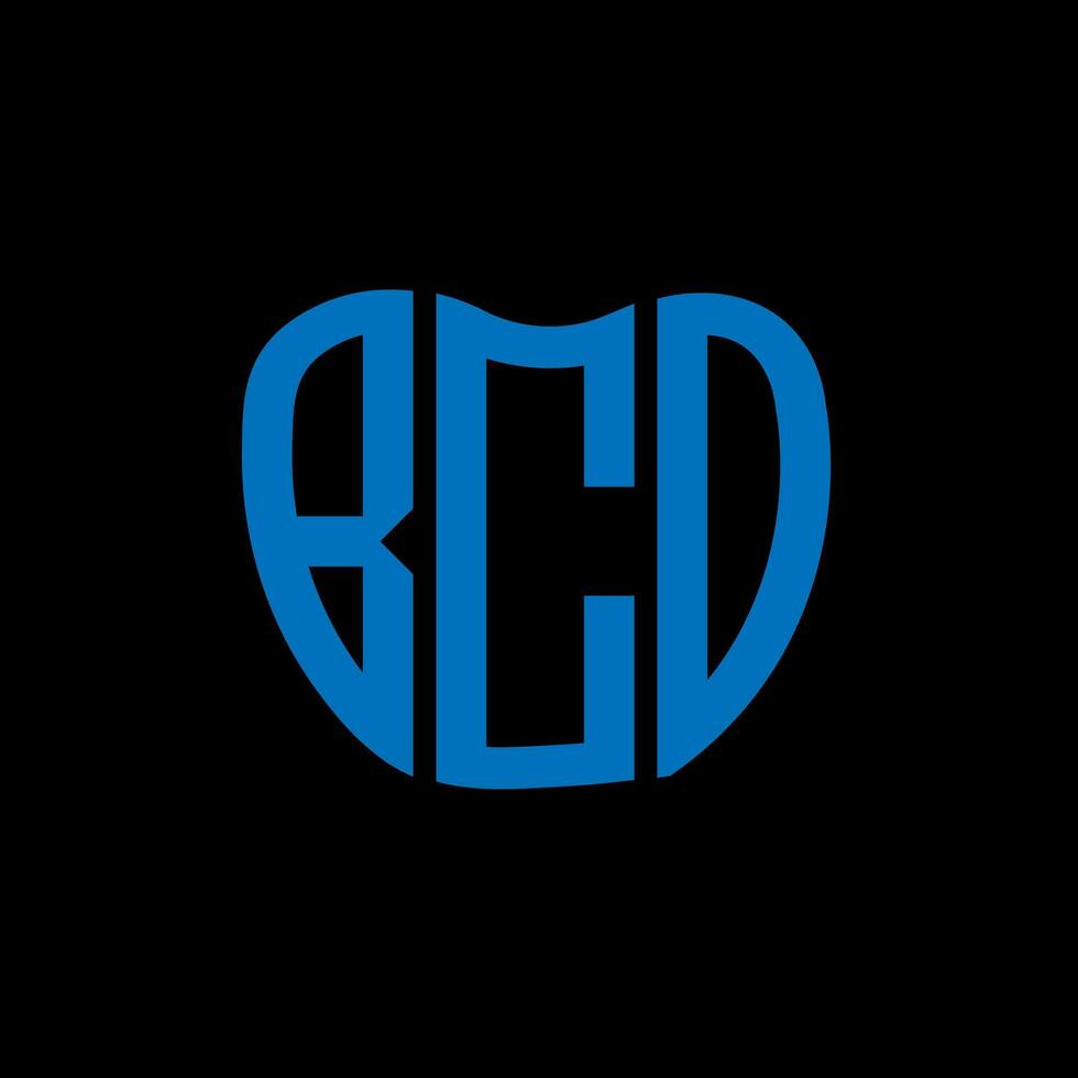 bco lettera logo creativo design. bco unico design. vettore