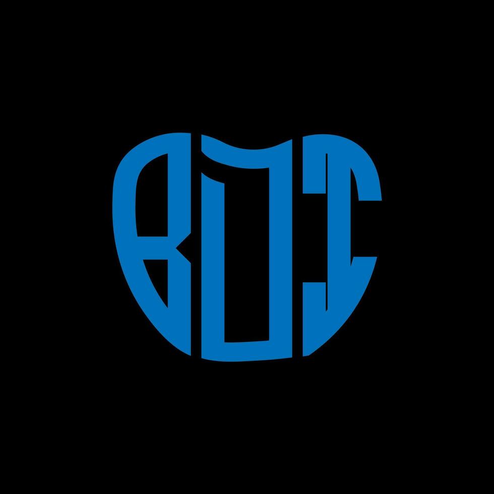 bdi lettera logo creativo design. bdi unico design. vettore