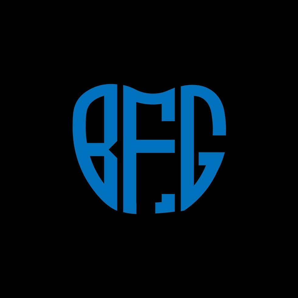 bfg lettera logo creativo design. bfg unico design. vettore