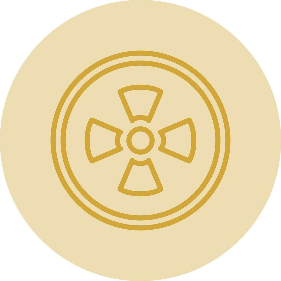 radioattivo vettore icona design
