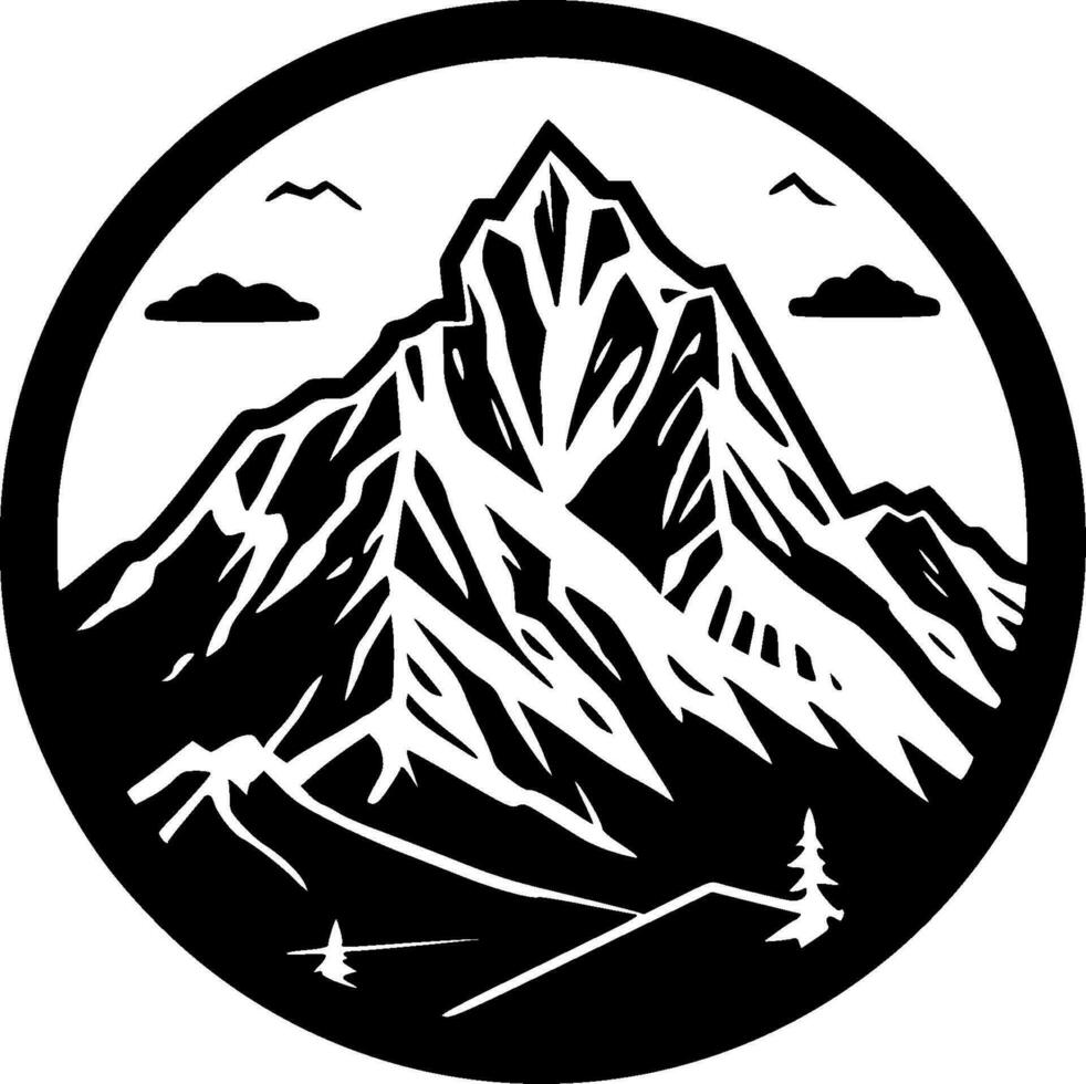 montagne - alto qualità vettore logo - vettore illustrazione ideale per maglietta grafico