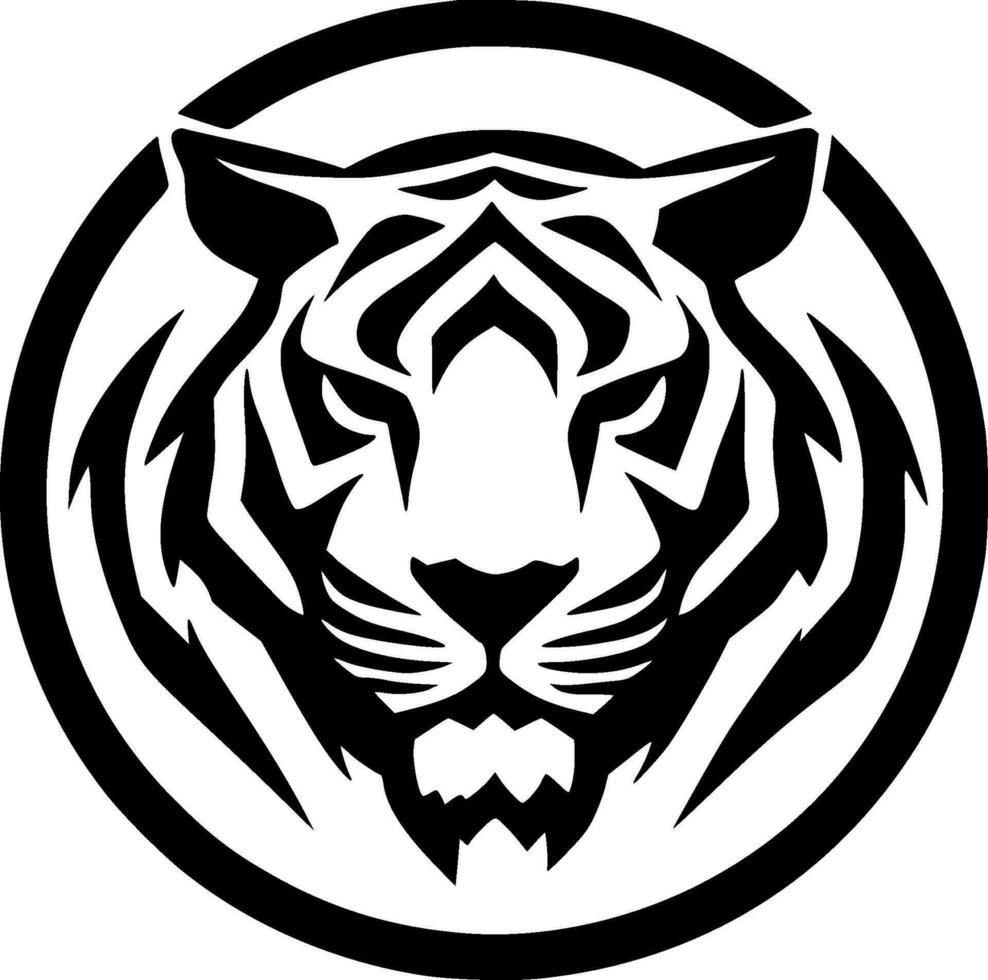tigre - minimalista e piatto logo - vettore illustrazione