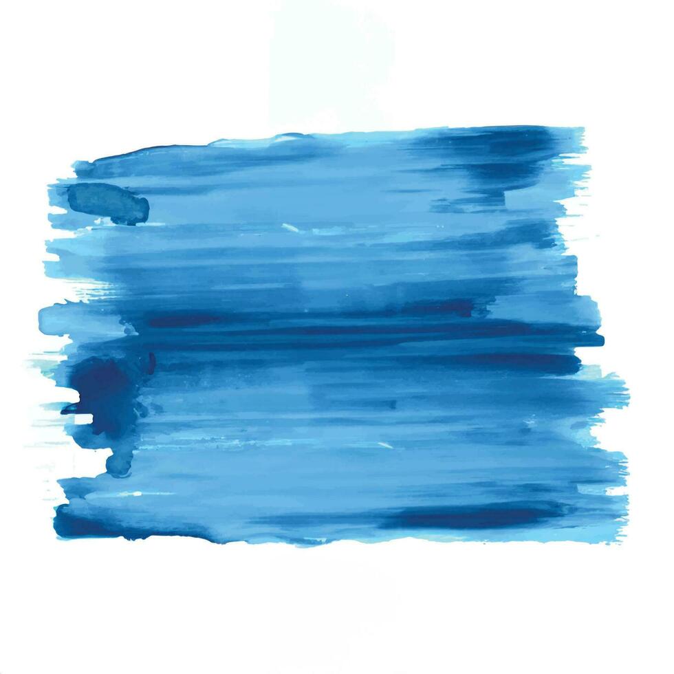 disegno ad acquerello tratto di pennello blu disegno a mano vettore