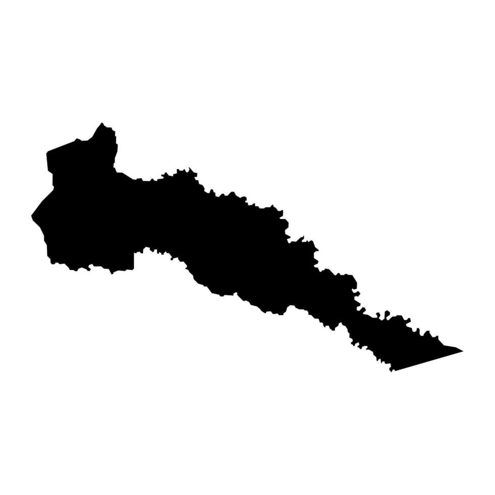 putumayo Dipartimento carta geografica, amministrativo divisione di Colombia. vettore