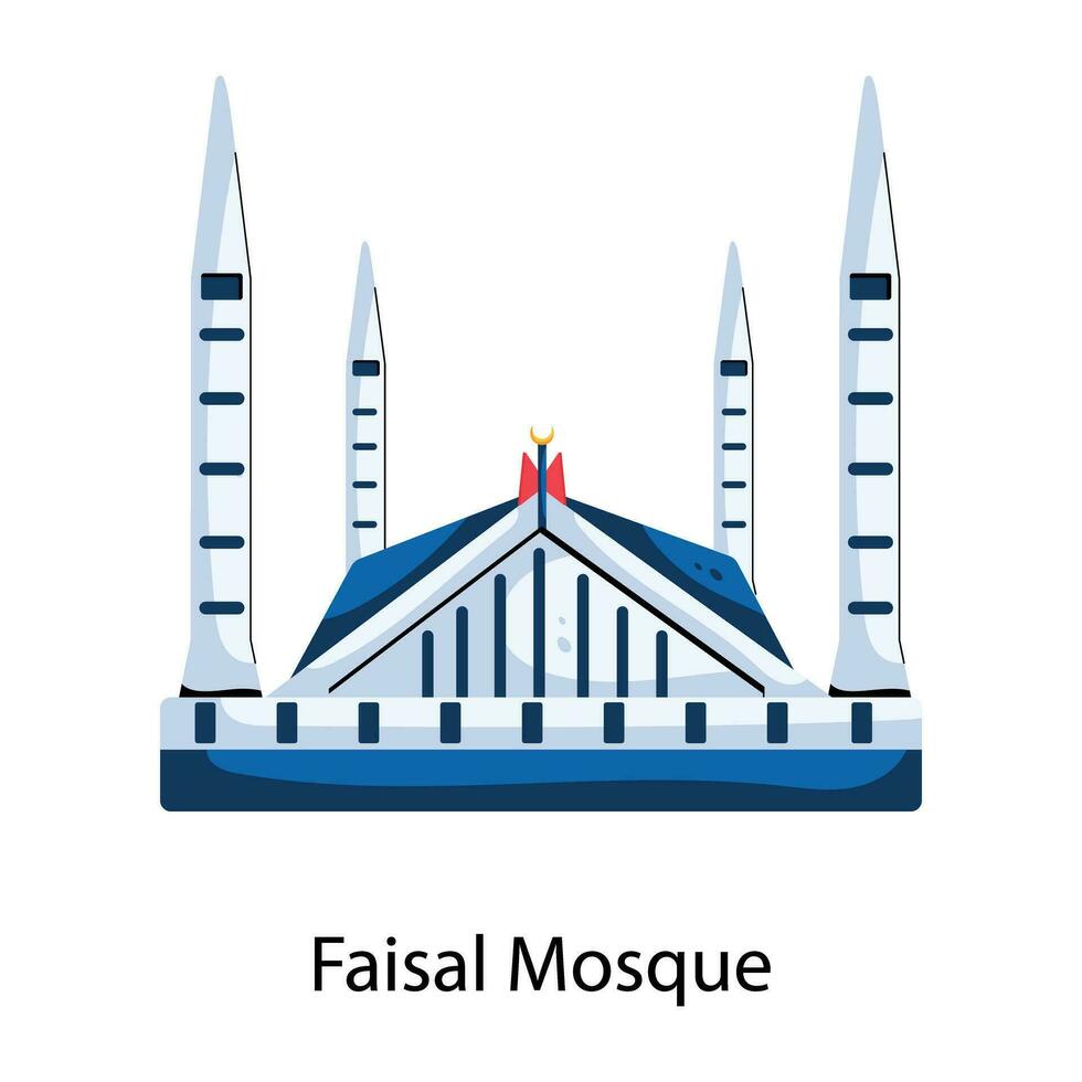 di moda faisal moschea vettore