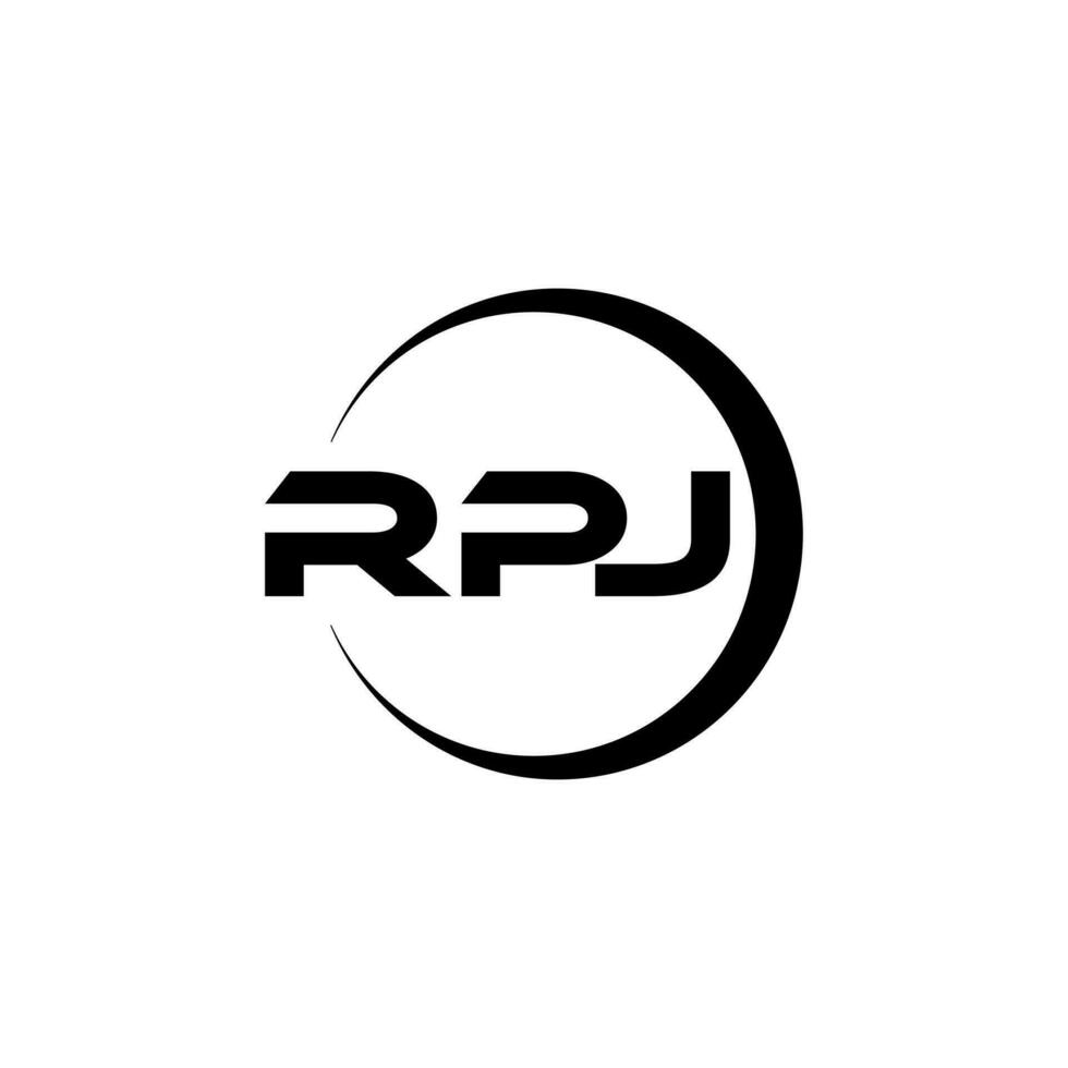 rpj lettera logo disegno, ispirazione per un' unico identità. moderno eleganza e creativo design. filigrana il tuo successo con il Impressionante Questo logo. vettore