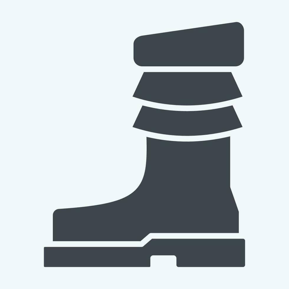 icona scarpe. relazionato per indigeno persone simbolo. glifo stile. semplice design modificabile. semplice illustrazione vettore
