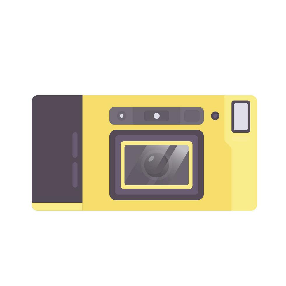 telecamera piatto illustrazione. pulito icona design elemento su isolato bianca sfondo vettore