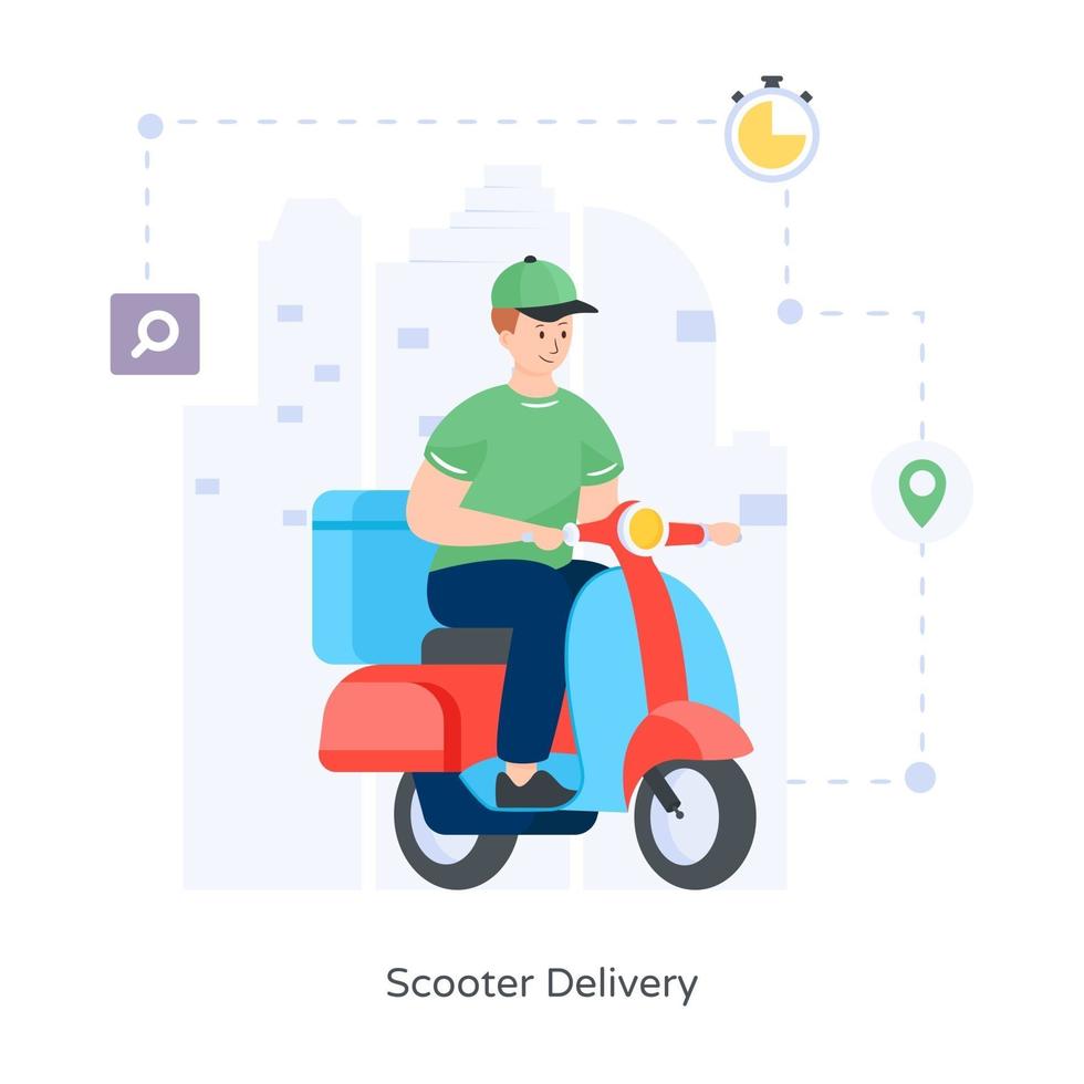 consegna e spedizione scooter vettore