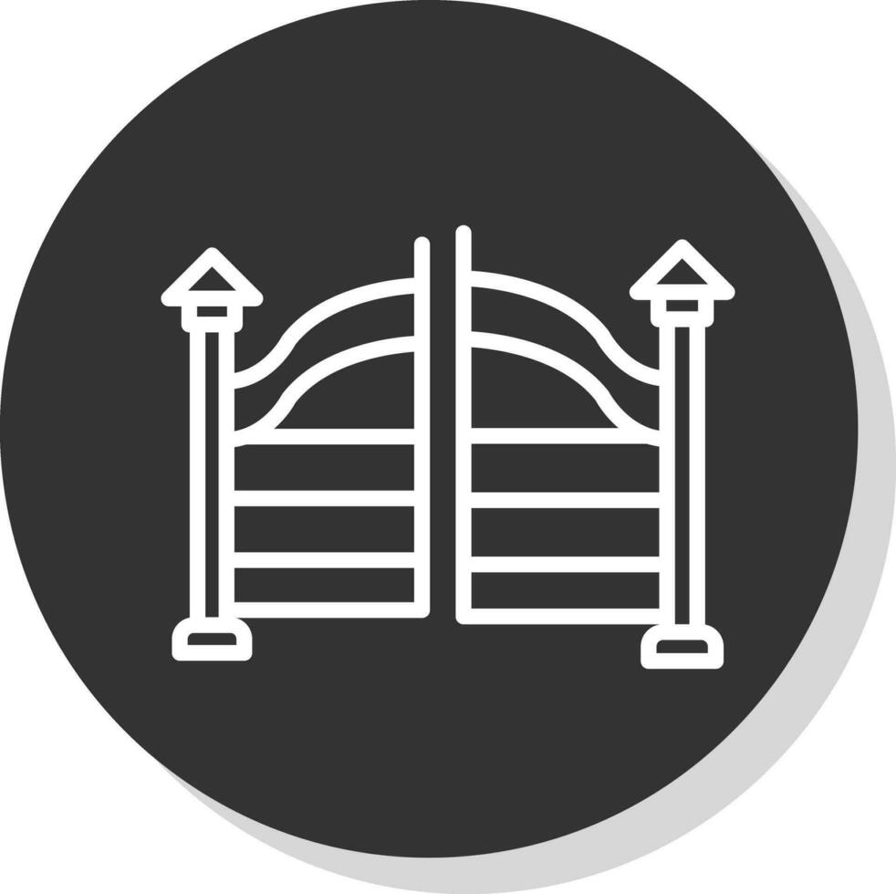 cancello vettore icona design