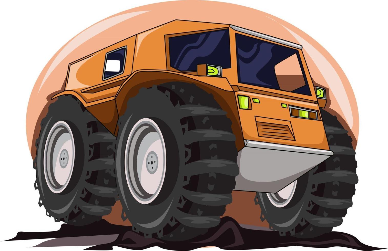 il grande vettore di illustrazione di monster truck