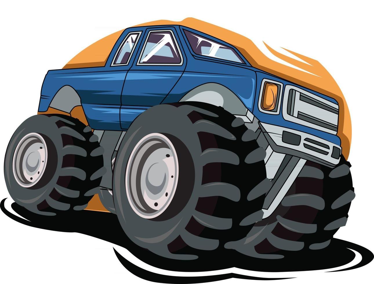 vettore di monster truck fuoristrada