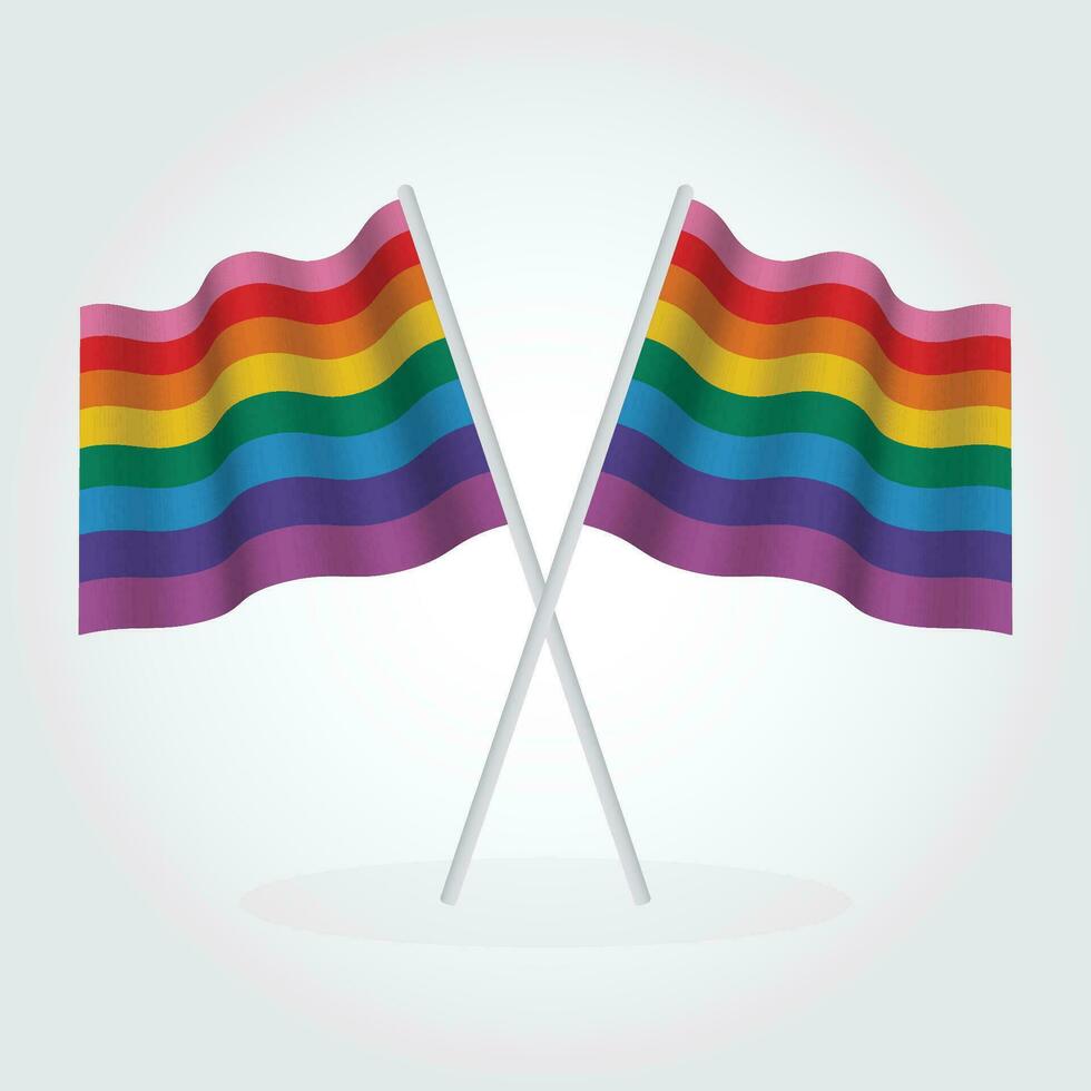 bandiera amore orgoglio amore modello arcobaleno cuore homo colori testo scrittura bandiera parata lettering la libertà LGBTQ bandiera vince vettore
