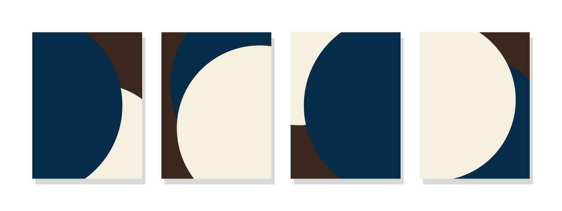 astratto geometrico cerchio arte nel moderno minimalista stile. adatto per parete arredamento, manifesti, striscioni, carte, e casa interni. vettore