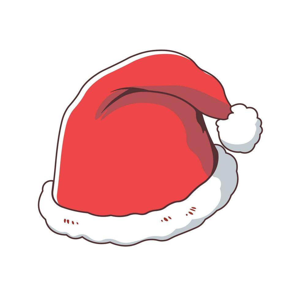 Santa Claus cappelli cartone animato vettore