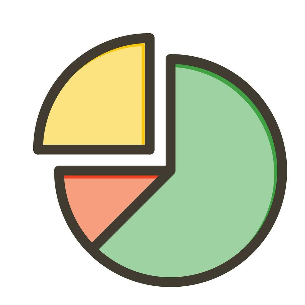 torta grafico vettore di spessore linea pieno colori icona per personale e commerciale uso.