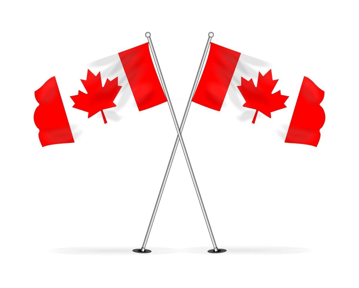 immagine vettoriale della bandiera nazionale del Canada