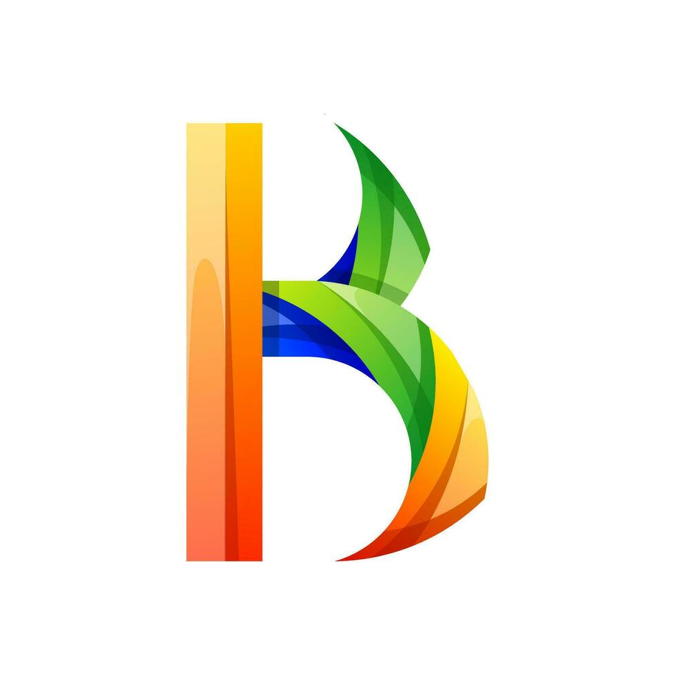 colorato lettera K pendenza icona logo design vettore