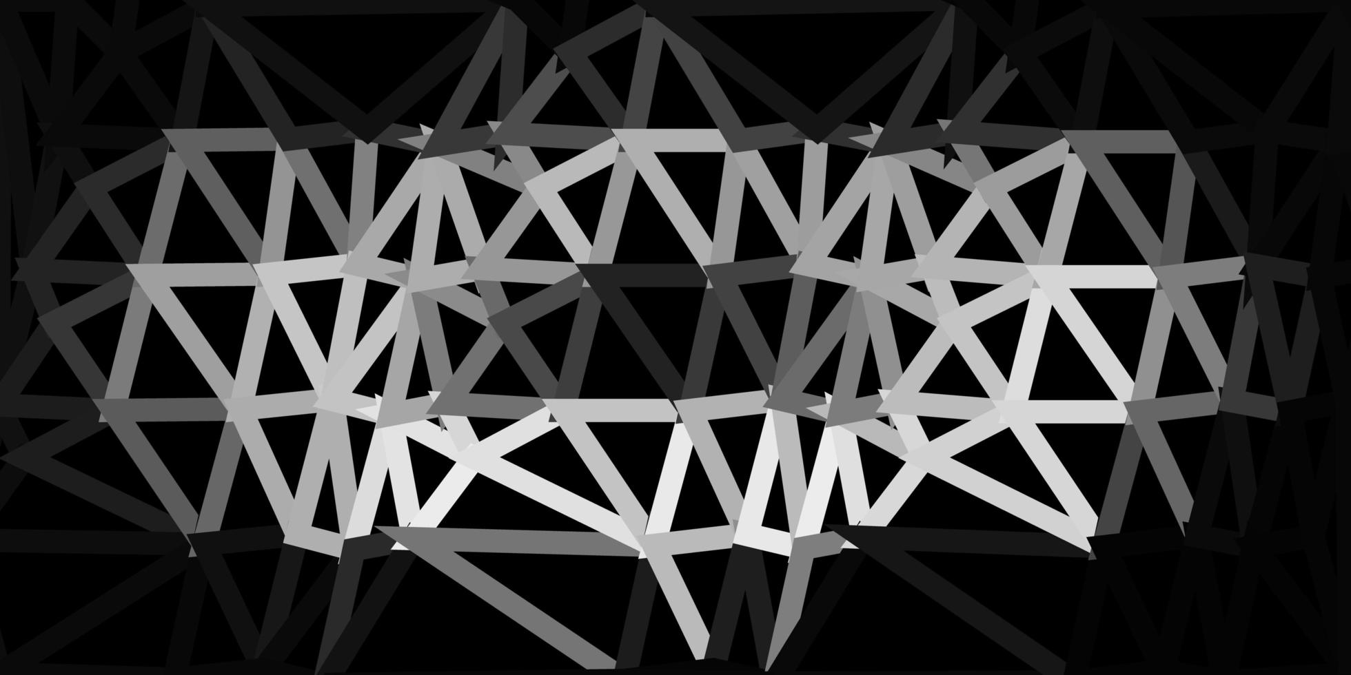 modello di mosaico triangolo vettoriale grigio chiaro.
