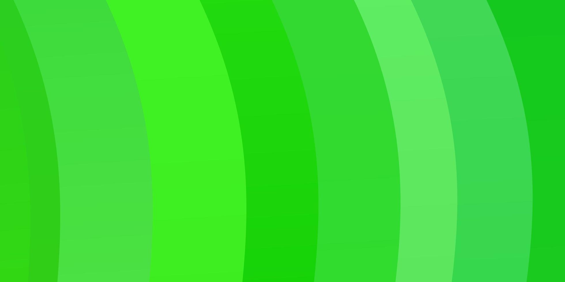 sfondo vettoriale verde chiaro con curve.