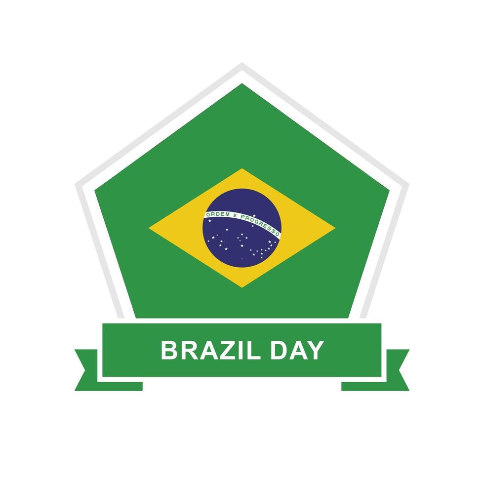 vettore di design del giorno del brasile