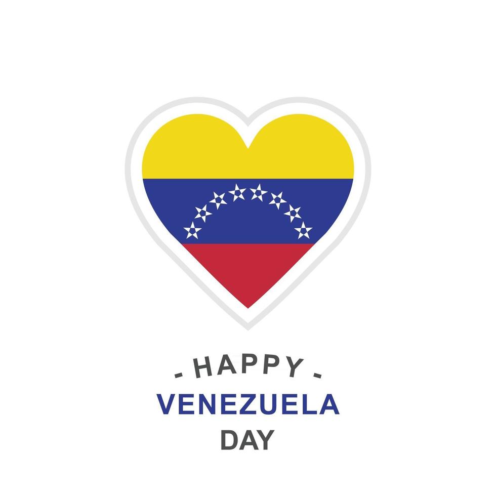 vettore di disegno del giorno del venezuela