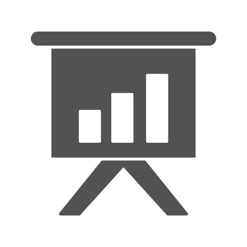 Icona di vettore di presentazione aziendale