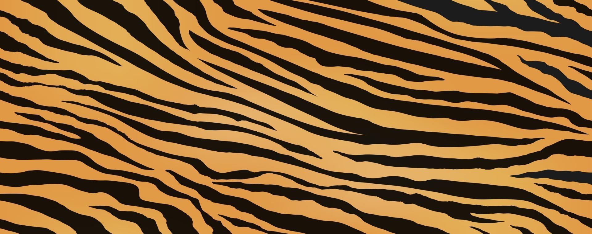 illustrazione vettoriale senza cuciture della pelle di tigre ripetibile orizzontalmente e verticalmente.