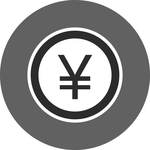 icona di vettore di yen