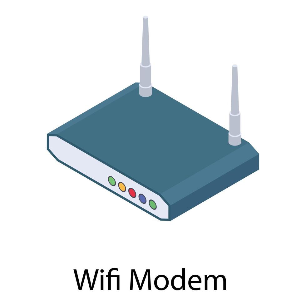 concetti di router wifi vettore