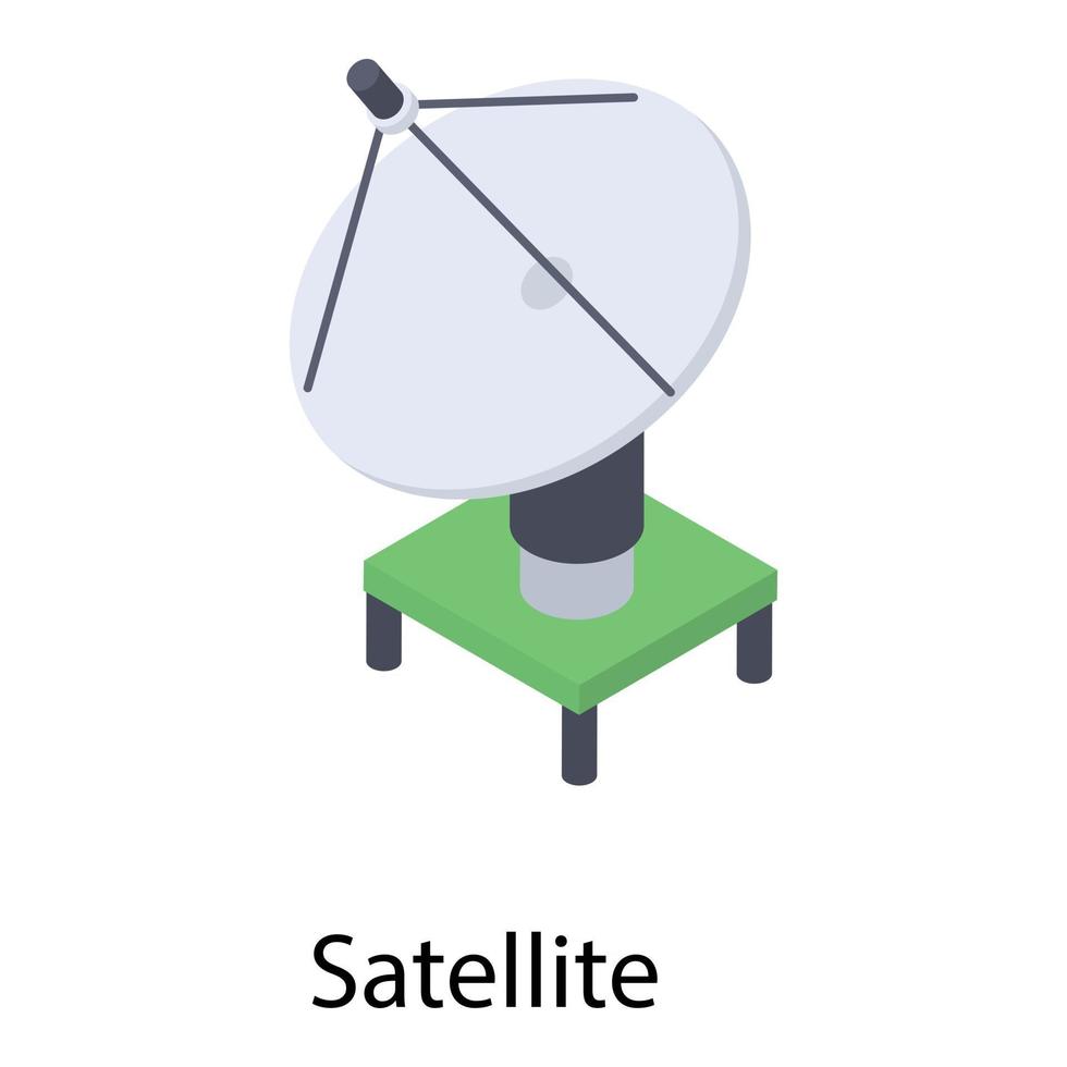 concetti di piatto parabolico vettore