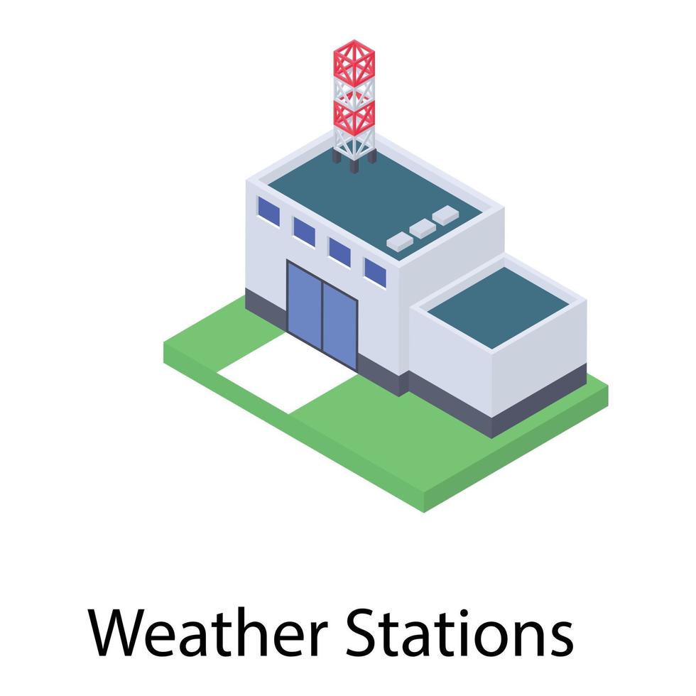 concetti di stazione meteorologica vettore