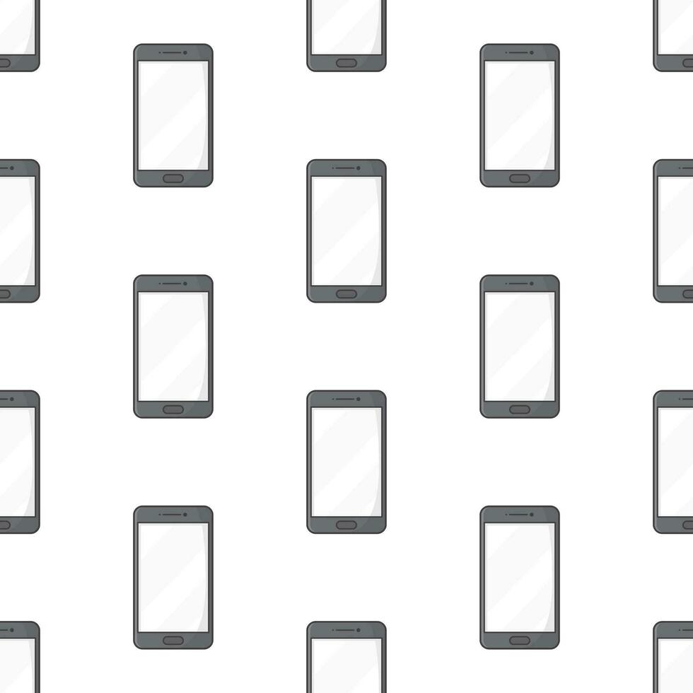 smartphone senza soluzione di continuità modello su un' bianca sfondo. mobile Telefono tema vettore illustrazione