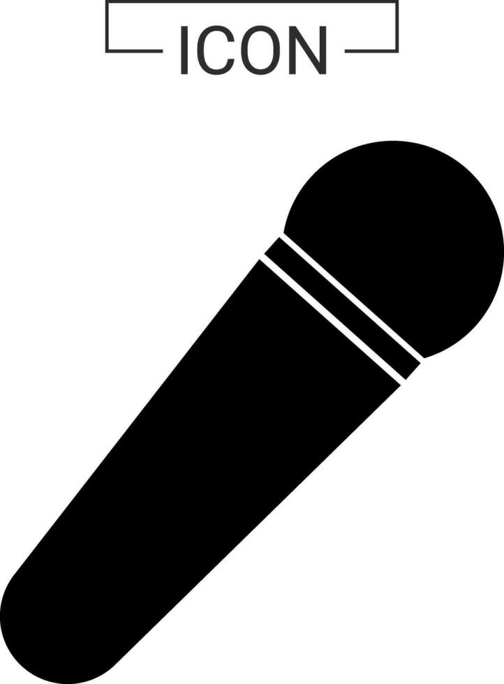 microfono e musica icona vettore