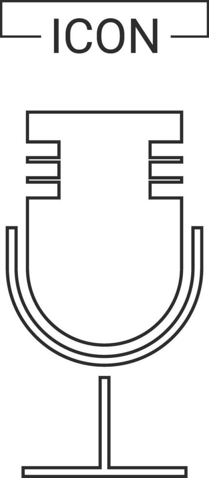 microfono e musica icona vettore