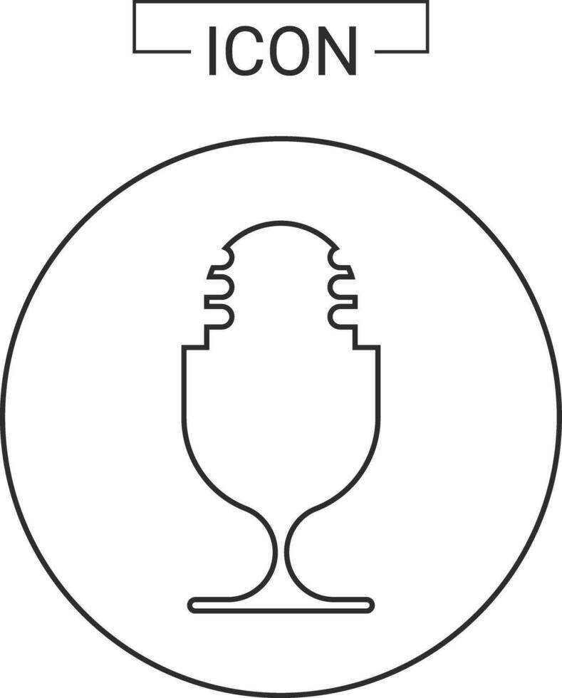microfono e musica icona vettore