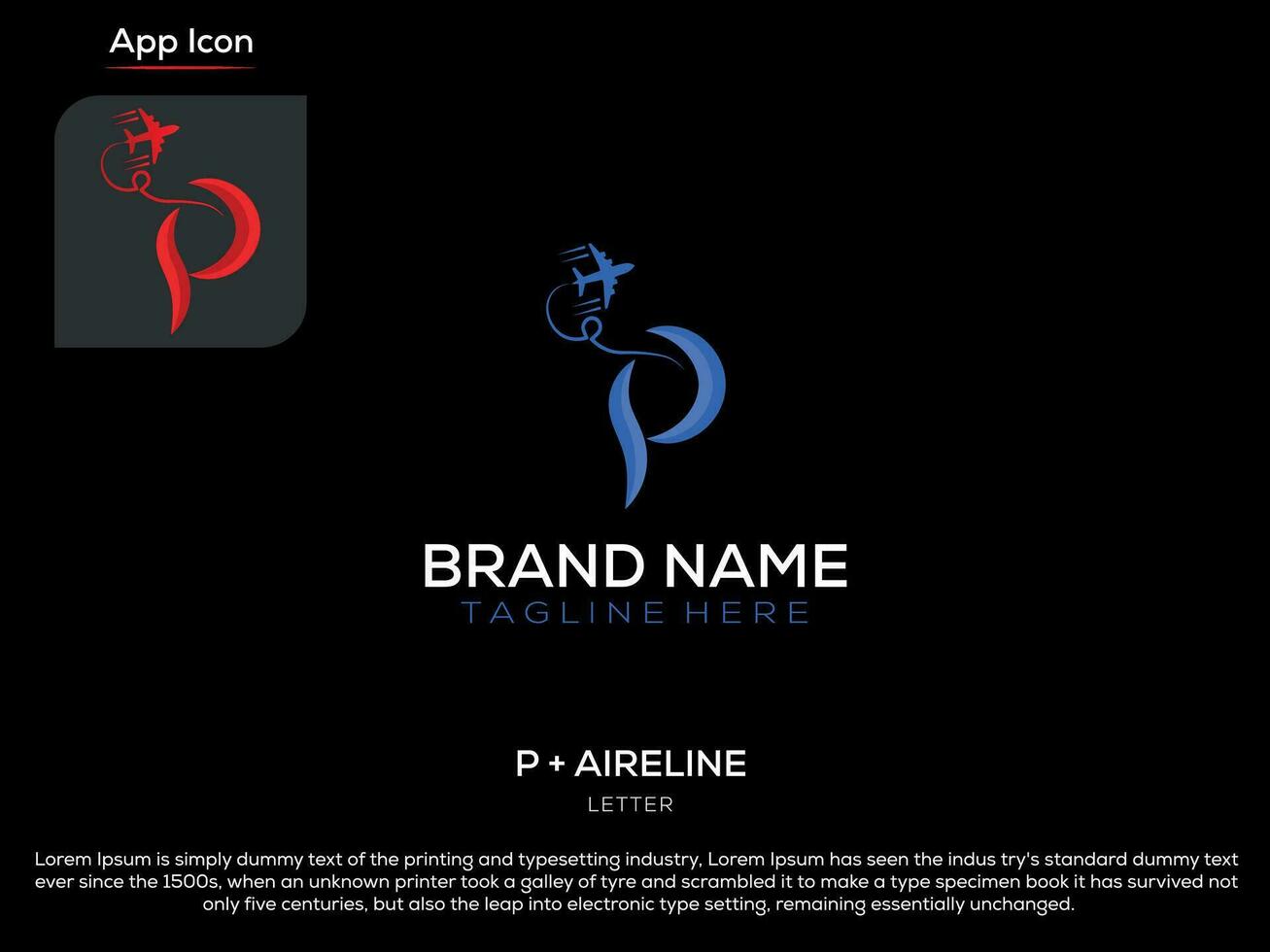 le compagnie aeree lettera logo design vettore