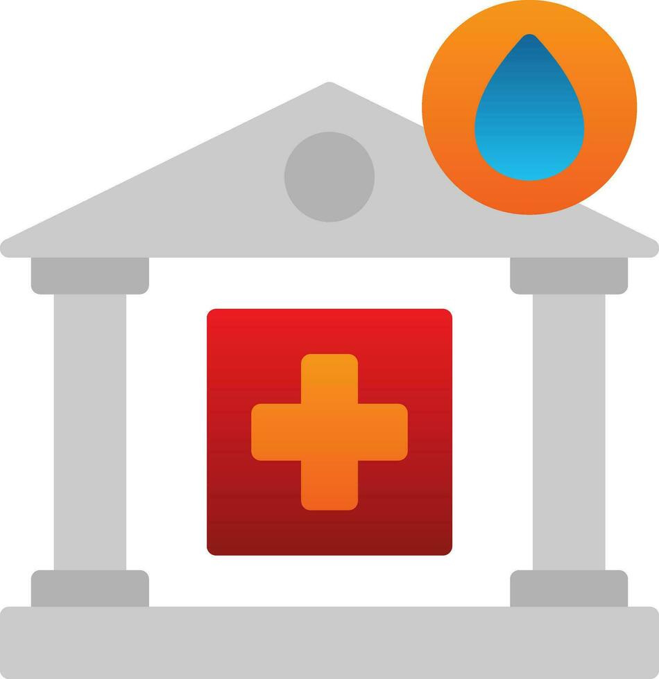 sangue banca vettore icona design