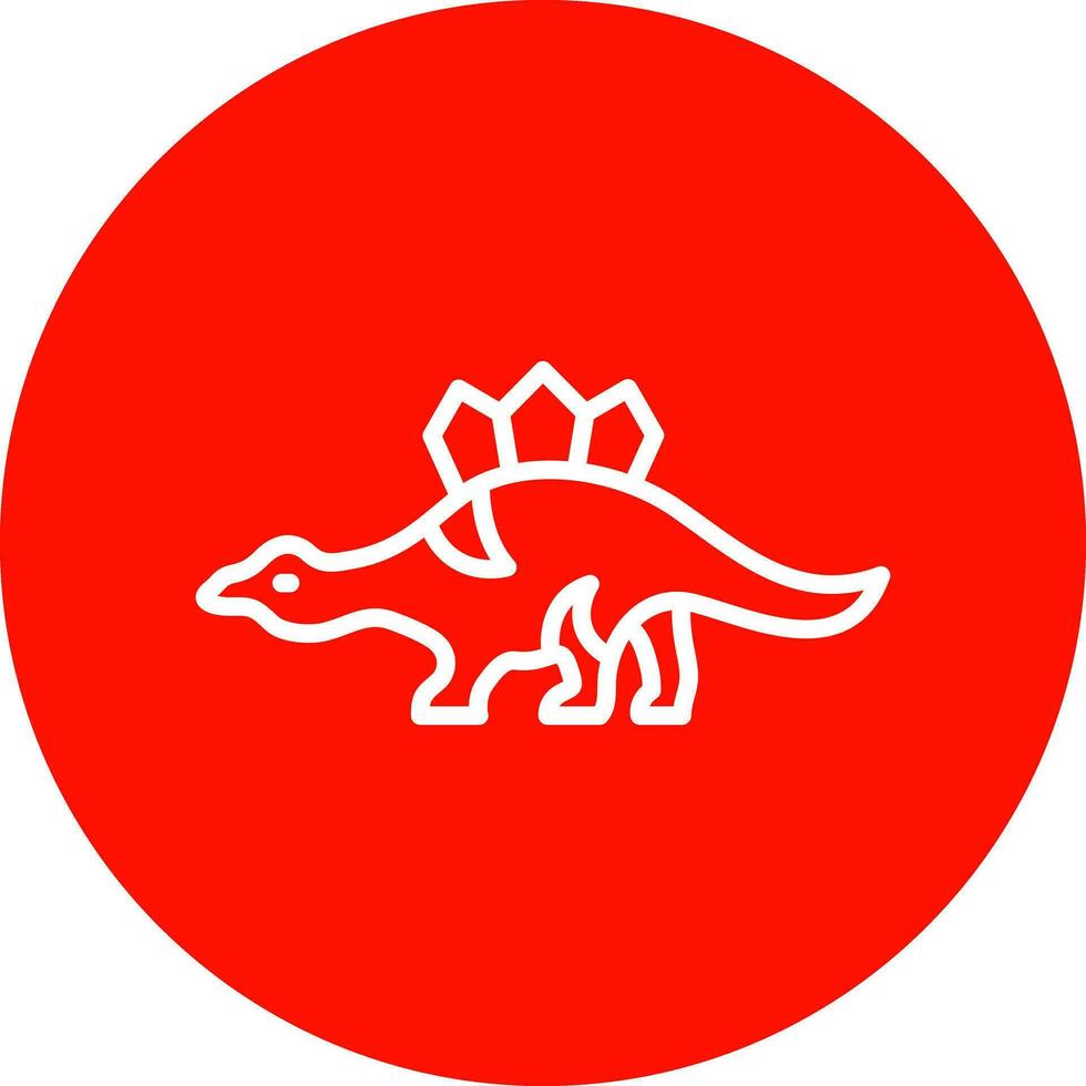 stegosauro vettore icona design