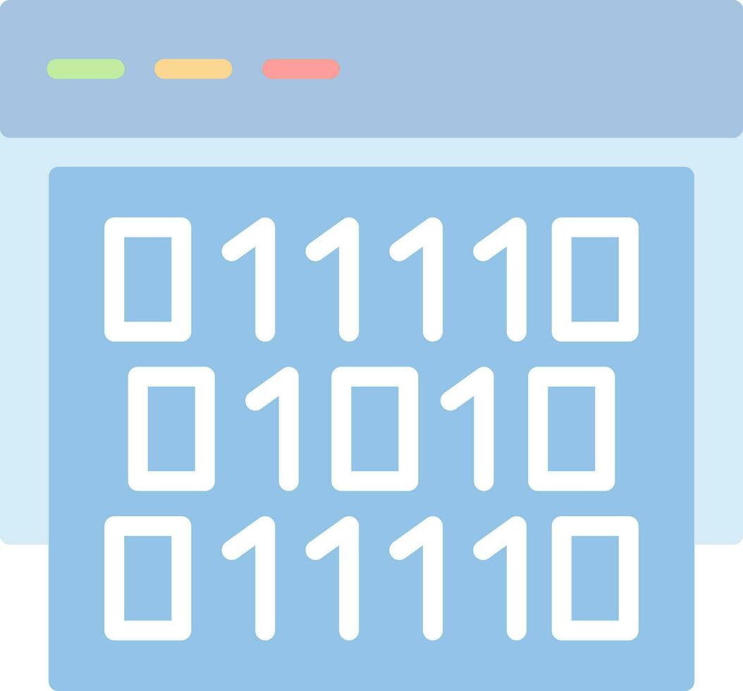 binario codice vettore icona design