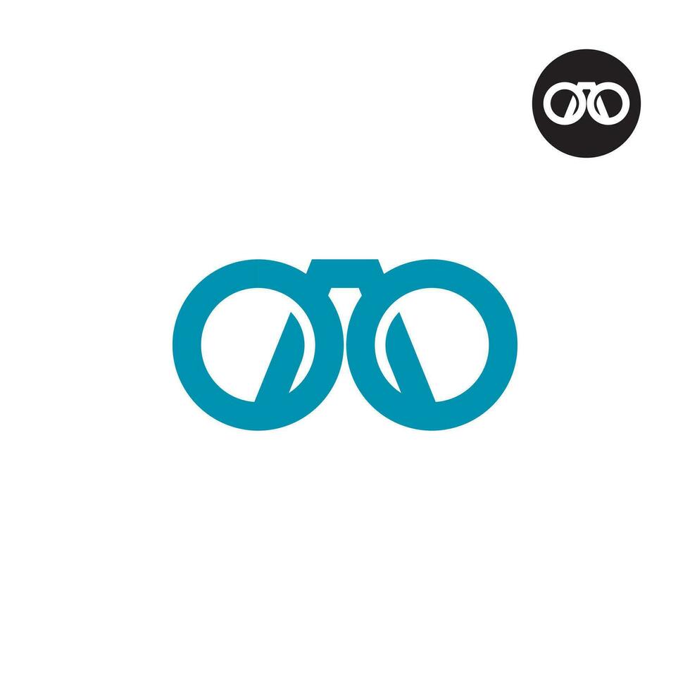 lettera oao monogramma logo design vettore