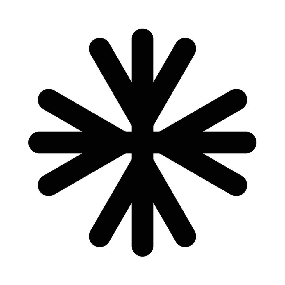 fiocco di neve vettore glifo icona per personale e commerciale uso.