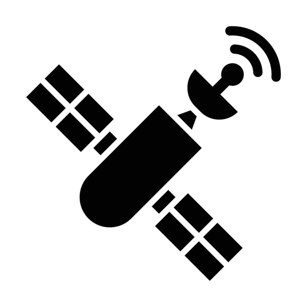 satellitare vettore glifo icona per personale e commerciale uso.