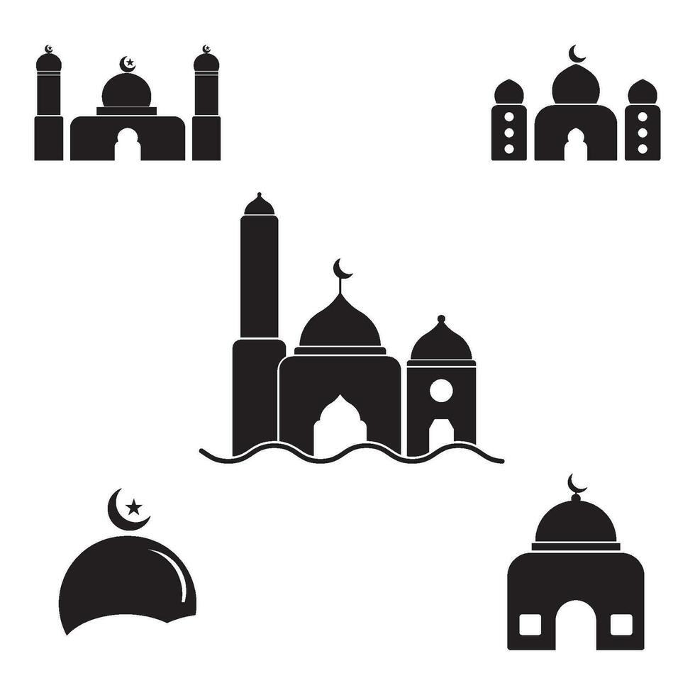 vettore icona moschea