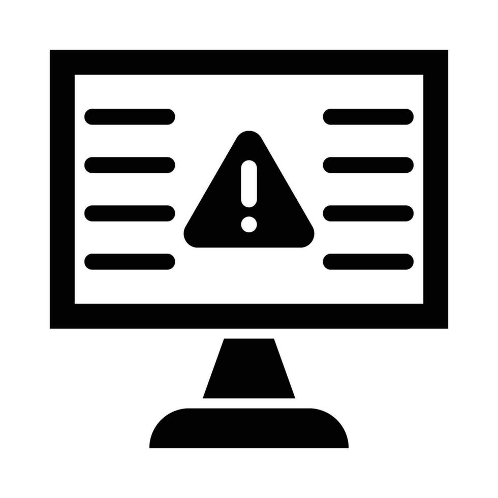 avvertimento vettore glifo icona per personale e commerciale uso.