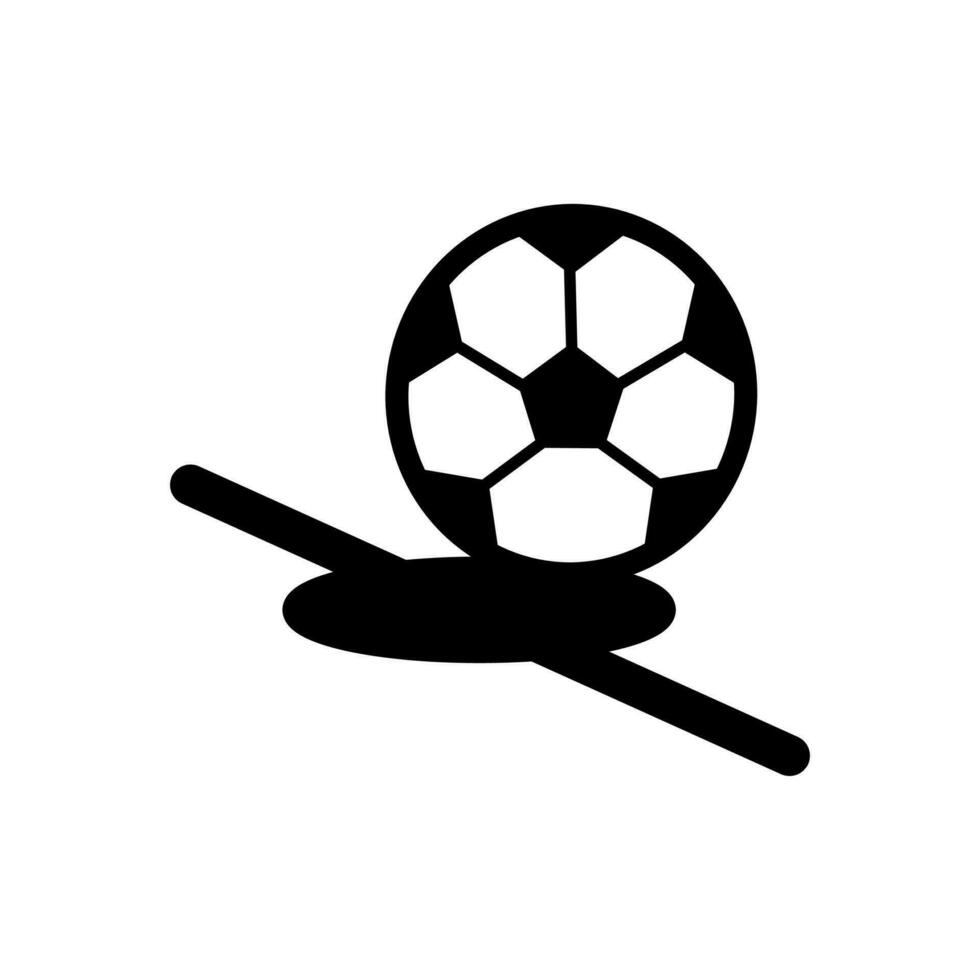 calcio icona su un' bianca sfondo vettore