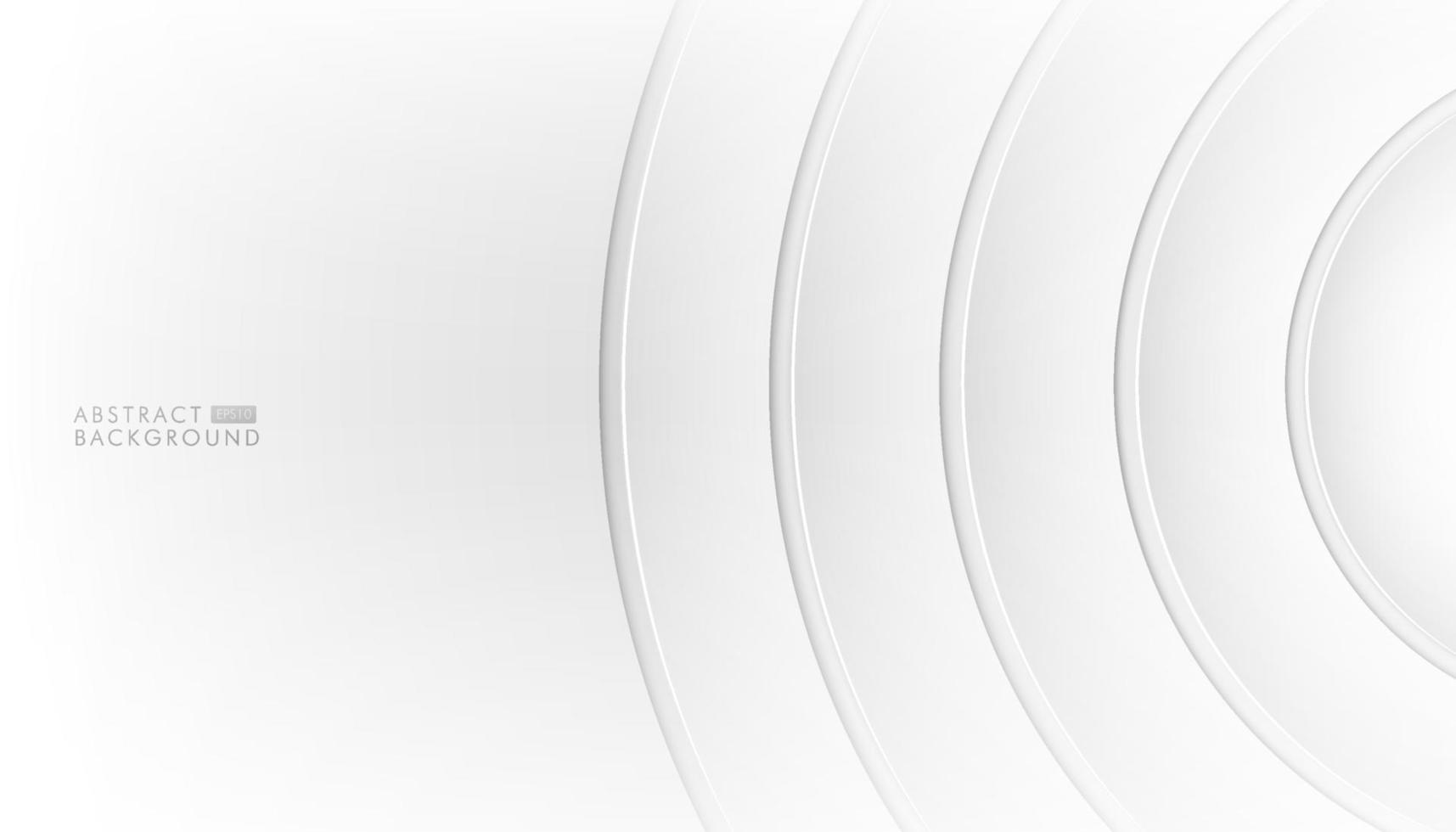 sfondo astratto tecnologia con design di cerchi rotondi. elegante design argento per web, presentazione, carta da parati. illustrazione vettoriale