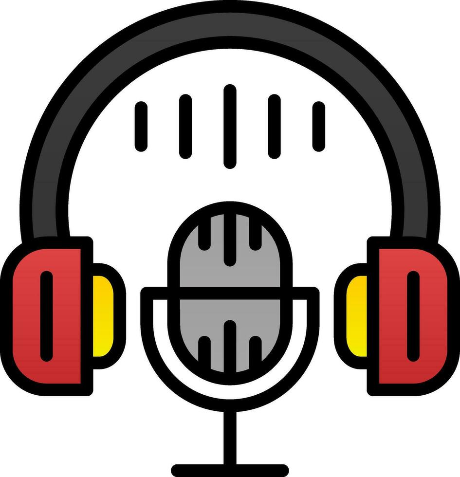 Podcast vettore icona design