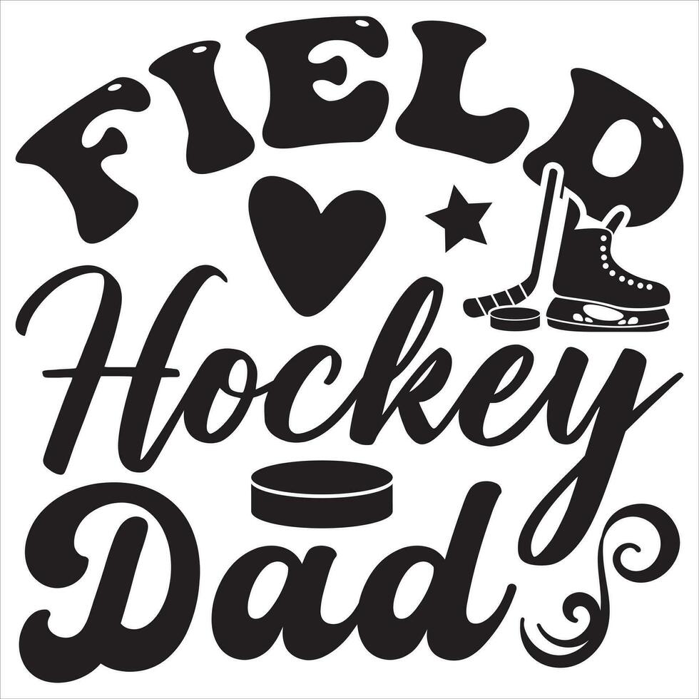 campo hockey papà vettore