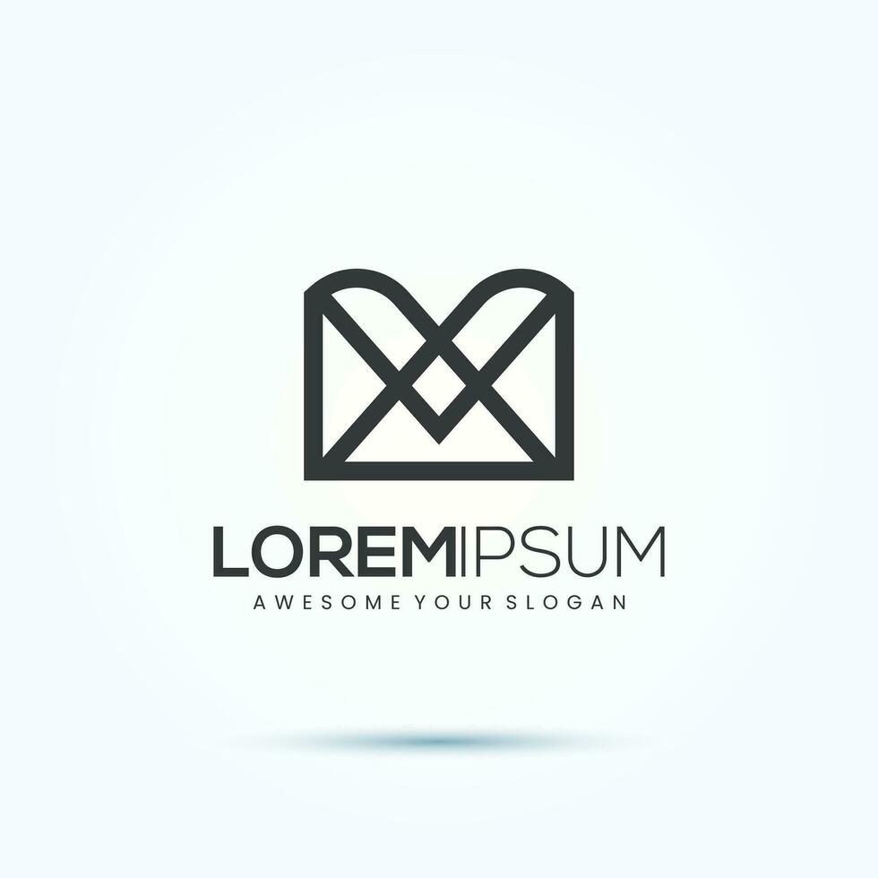 moderno lettera m logo icona design vettore modello elementi